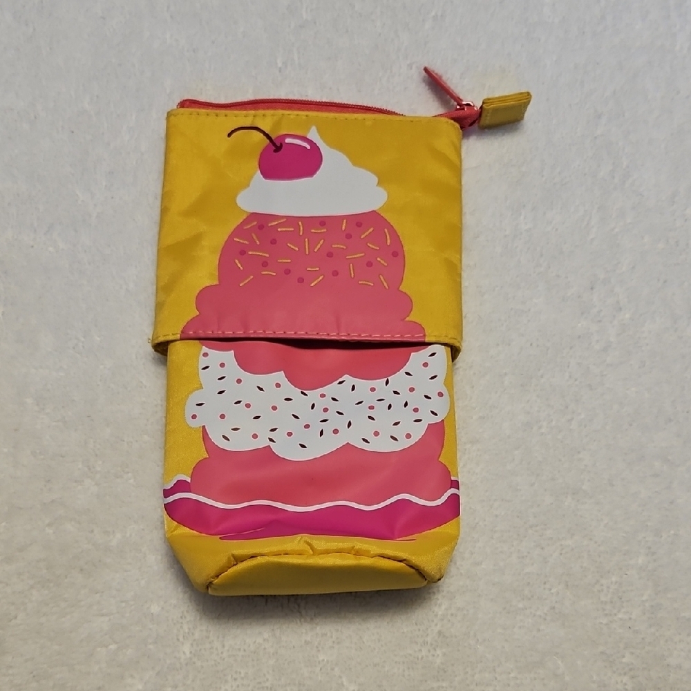 Yellow and Pink Ice Cream Pouch